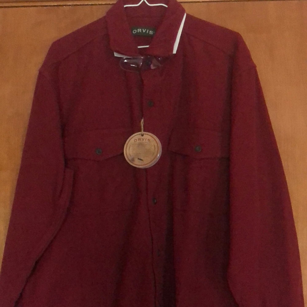 NWT Orvis heavy weight button down shirt